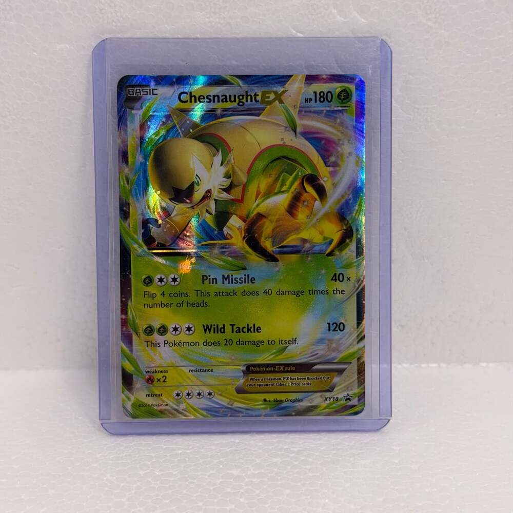 Pokemon Chesnaught EX XY18 Promo Holo Trading Card